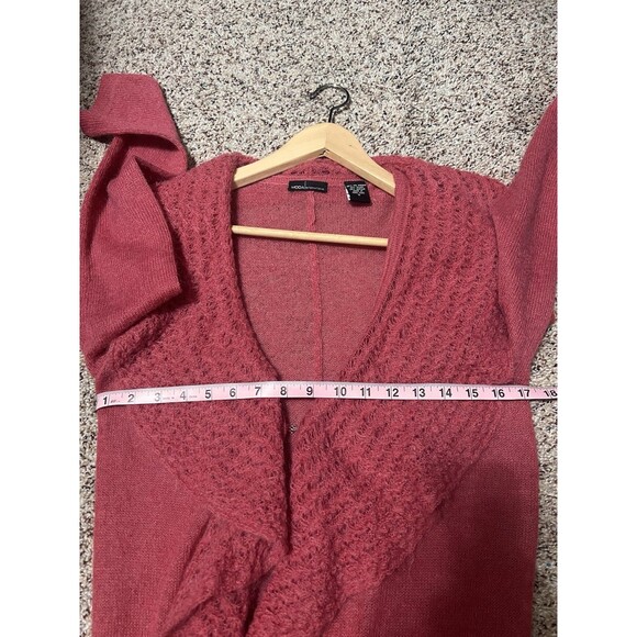 Moda International Size S Duster Cardigan Sweater kid Mohair Ruffled Whimsical - Picture 3 of 6